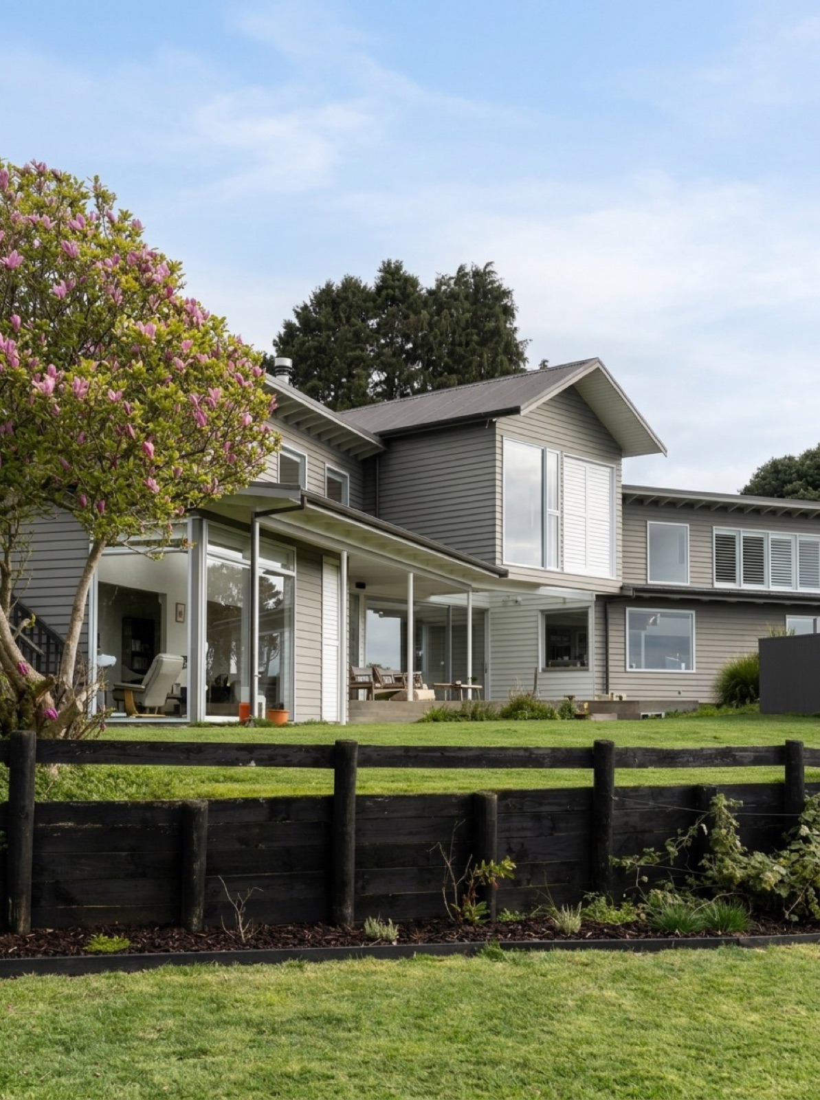 393 m² two-level architectural homestead in natural daylight